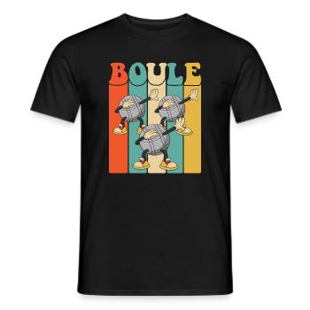 Boule Balls for Bouler Boccia Game Botcha Boule - Men's T-Shirt - black - Front - AI Model Male 178 light (178cm)