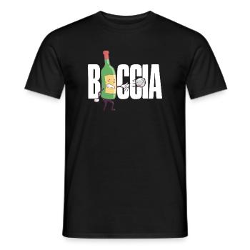 Boccia player Clothing with bocce balls Boccia - Men's T-Shirt - black - Front - AI Model Male 178 light (178cm)