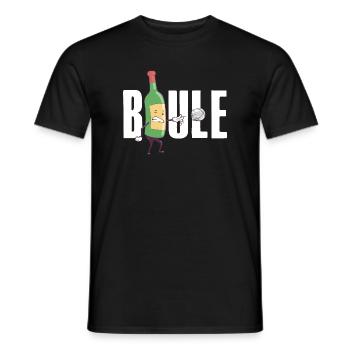 Boules de Boccia Boules de Boules de Boules de Boules de Boccia Tenue de pétanque - T-shirt homme - noir - Devant - AI Model Male 178 light (178cm)