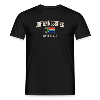 Millésime de Johannesburg Afrique du Sud - T-shirt homme - noir - Devant - AI Model Male 178 light (178cm)