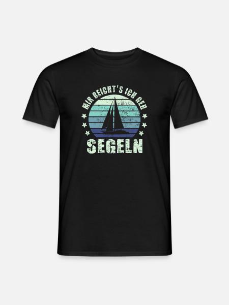 Segeln Segelboot - Männer T-Shirt - Schwarz