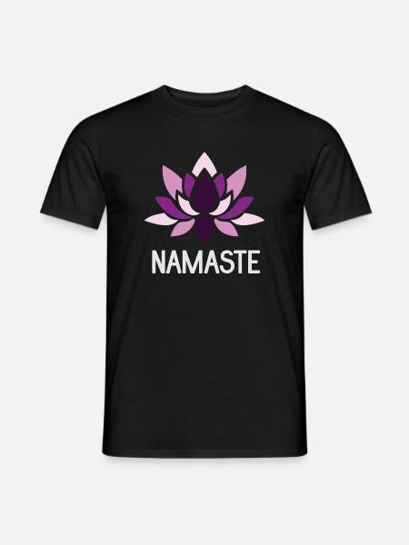 Namaste - Yoga Gift Idea - Men's T-Shirt - black
