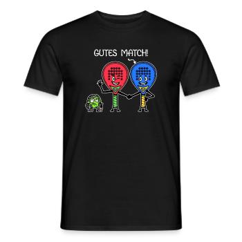 Schläger Padelteam Spieler Padel Bälle Statement - Männer T-Shirt - Schwarz - Vorne - AI Model Male 178 light (178cm)