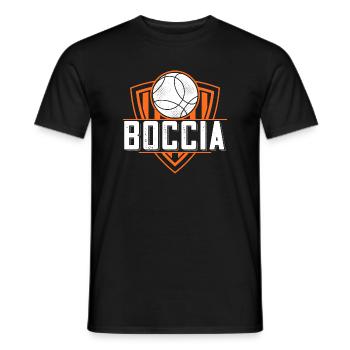 Boccia player clothing with boccia balls Boccia - Men's T-Shirt - black - Front - AI Model Male 178 light (178cm)