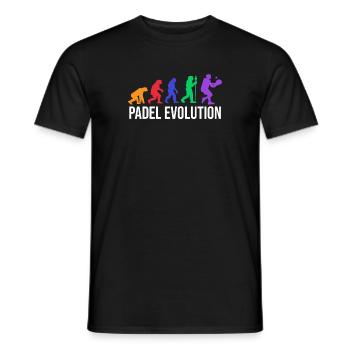 Padel Evolution Player Padel Team Statement Sport - Men's T-Shirt - black - Front - AI Model Male 178 light (178cm)