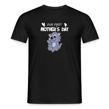 Mother's Day - First Mother's Day Gift - Men's T-Shirt - black - Front - AI Model Male 178 light (178cm)
