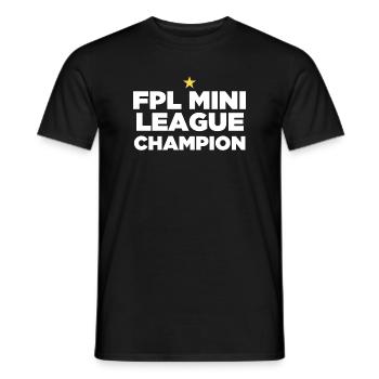 FPL League Champion (1 Star) - Men's T-Shirt - black - Front - AI Model Male 178 light (178cm)