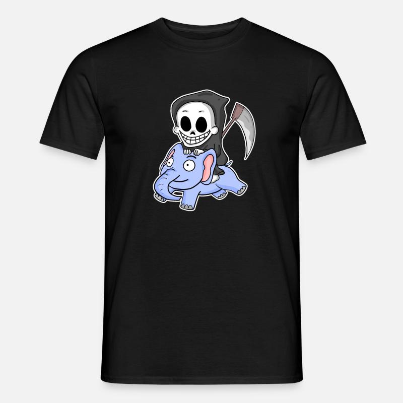 Grim Reaper Elephant - Men’s T-shirt - black