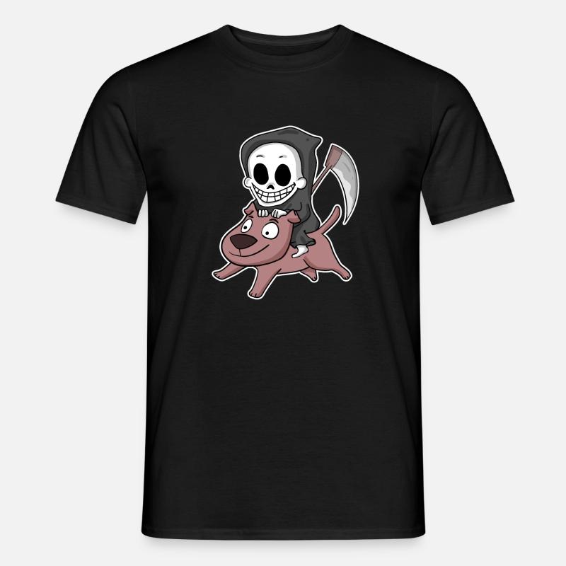 Grim Reaper Dog - Men's T-Shirt - black