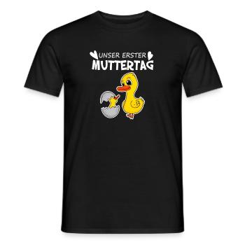 Muttertag - erster Muttertag Geschenk - Männer T-Shirt - Schwarz - Vorne - AI Model Male 178 light (178cm)