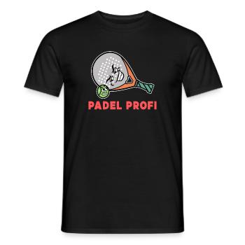 Déclaration de balles de raquette Padel Player Sport - T-shirt homme - noir - Devant - AI Model Male 178 light (178cm)