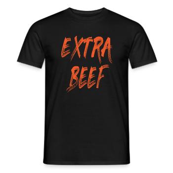 Das Extra Rindfleisch - Männer T-Shirt - Schwarz - Vorne - AI Model Male 178 light (178cm)