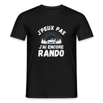 J ai encore randonnée 1 - T-shirt homme - noir - Devant - AI Model Male 178 light (178cm)