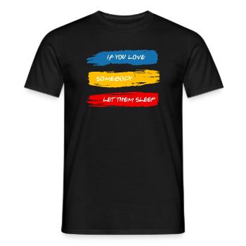 Laissez-les dormir - T-shirt homme - noir - Devant - AI Model Male 178 light (178cm)