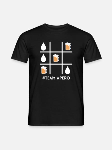 Aperitif team, beer, beer fan - Men's T-Shirt - black
