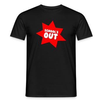 SCHOOL`S OUT - Männer T-Shirt - Schwarz - Vorne - AI Model Male 178 light (178cm)