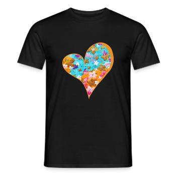 FrühlingsBlüten: Sonja Ariel von Staden - T-shirt homme - noir - Devant - AI Model Male 178 light (178cm)