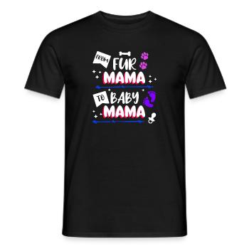 Pacifier Mom Statement Pregnancy Pregnant - Men's T-Shirt - black - Front - AI Model Male 178 light (178cm)