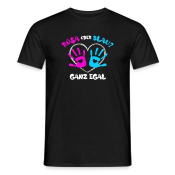 Elternteil Schwanger Statement Herz Familienglück - Männer T-Shirt - Schwarz - Vorne - AI Model Male 178 light (178cm)