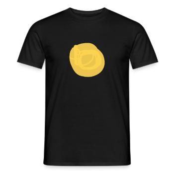 Der gelbe Kreis - Männer T-Shirt - Schwarz - Vorne - AI Model Male 178 light (178cm)