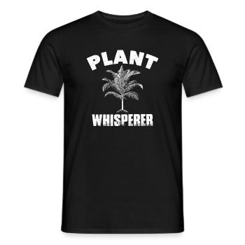 Plant Whisperer Funny Hobby Gardening Plant Shirt - Men's T-Shirt - black - Front - AI Model Male 178 light (178cm)