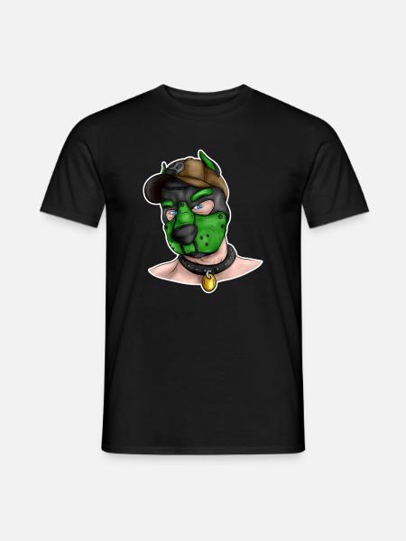 PupGreen - Men's T-Shirt - black