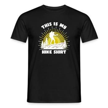 Bergsteigen Wanderer Wandern Bergwandern Statement - Männer T-Shirt - Schwarz - Vorne - AI Model Male 178 light (178cm)