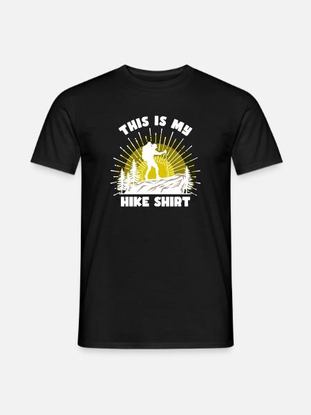 Bergsteigen Wanderer Wandern Bergwandern Statement - Männer T-Shirt - Schwarz