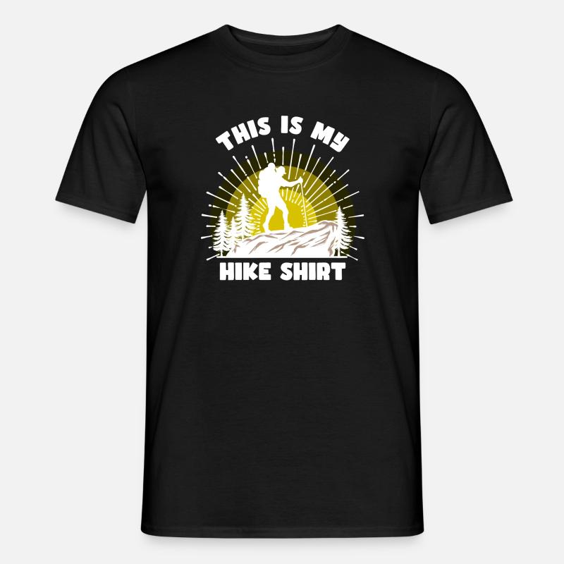 Bergsteigen Wanderer Wandern Bergwandern Statement - Männer T-Shirt - Schwarz