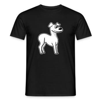 Whippet Dog Race Greyhound Dog Propriétaire - T-shirt homme - noir - Devant - AI Model Male 178 light (178cm)