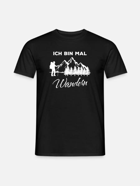 Wanderer Bergsteigen Statement Wandern Klettern - Männer T-Shirt - Schwarz