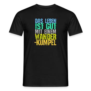 Wandern Wanderrouten Bergwandern Statement Touren - Männer T-Shirt - Schwarz - Vorne - AI Model Male 178 light (178cm)