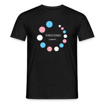 Pride Month - Transitioning... Loading - Men's T-Shirt - black - Front - AI Model Male 178 light (178cm)