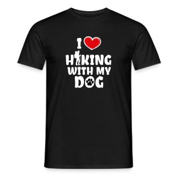 Herz Klettern Ich Liebe Wandern Statement Touren - Männer T-Shirt - Schwarz - Vorne - AI Model Male 178 light (178cm)