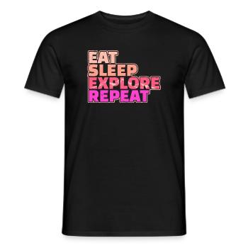 Bergsteigen Wanderer Wanderung Wandern Statement - Männer T-Shirt - Schwarz - Vorne - AI Model Male 178 light (178cm)