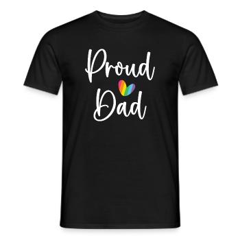 Stolzer Papa - Männer T-Shirt - Schwarz - Vorne - AI Model Male 178 light (178cm)