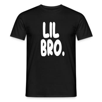 Lil Bro Statement Tee - Men's T-Shirt - black - Front - AI Model Male 178 light (178cm)