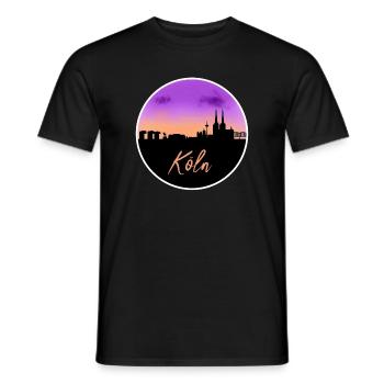 Cologne Fine Skyline - T-shirt homme - noir - Devant - AI Model Male 178 light (178cm)