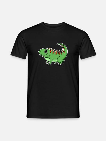 Iguana Green Reptiles - Men's T-Shirt - black