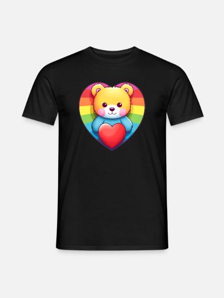 Love is a Bear Necessity - Men's T-Shirt - black