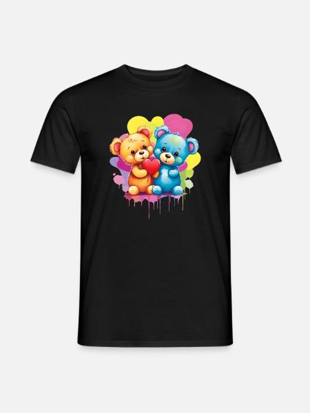 Love is a Bear Necessity - Men's T-Shirt - black