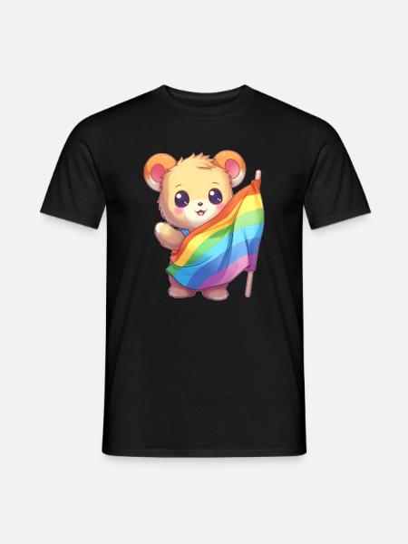 Love is a Bear Necessity - Men's T-Shirt - black