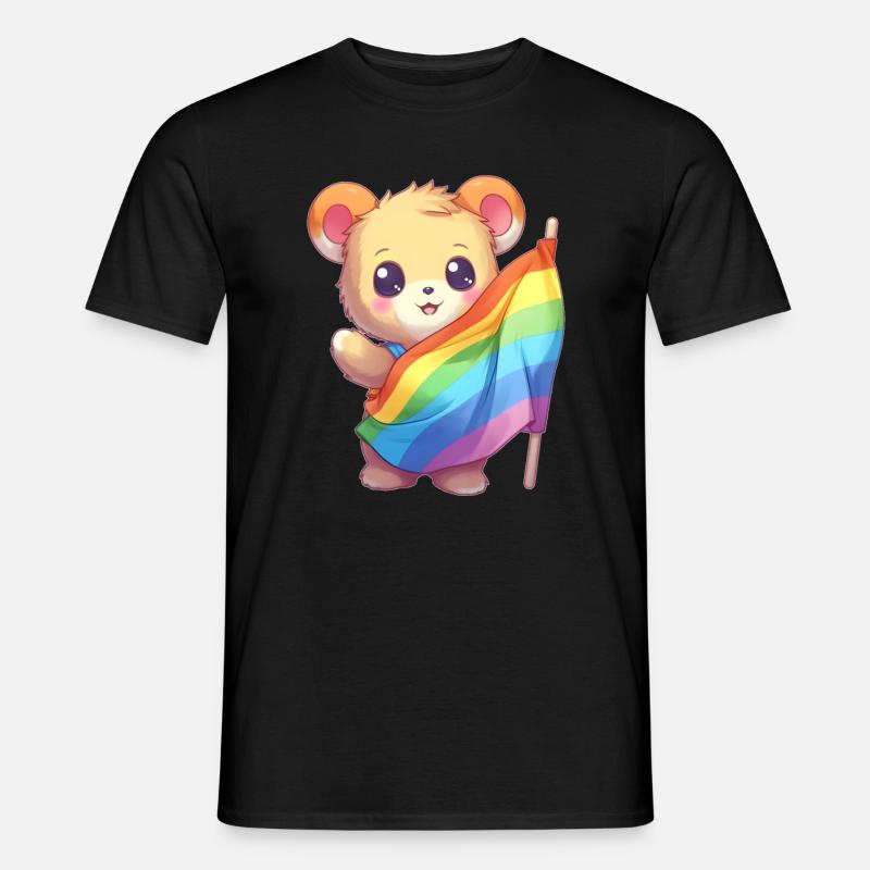 Liebe ist eine Bärennotwendigkeit - Männer T-Shirt - Schwarz