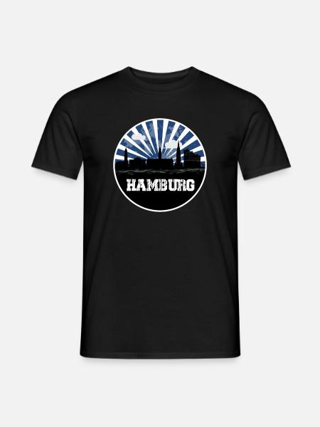 Hamburg Home Game Skyline - Men's T-Shirt - black