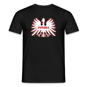 Aigle polonais - T-shirt homme - noir - Devant - AI Model Male 178 light (178cm)