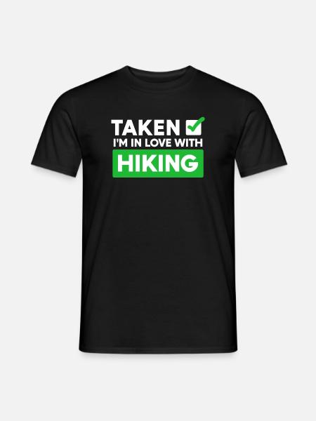Wanderer Statement Wanderung Wandern Bergwandern - Männer T-Shirt - Schwarz