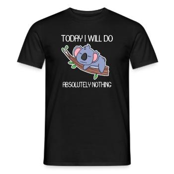 Funny saying, funny sayings - Men's T-Shirt - black - Front - AI Model Male 178 light (178cm)