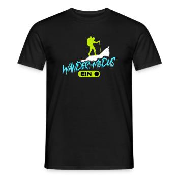 Bergwandern Wandern Wanderer Gletscher Statement - Männer T-Shirt - Schwarz - Vorne - AI Model Male 178 light (178cm)