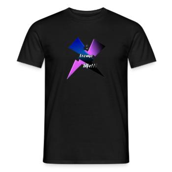 EXTREME LIFE - Men's T-Shirt - black - Front - AI Model Male 178 light (178cm)