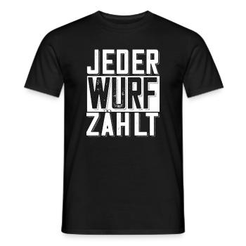 Boule Spruch Kugeln für Bouler Boccia Spiel - Männer T-Shirt - Schwarz - Vorne - AI Model Male 178 light (178cm)